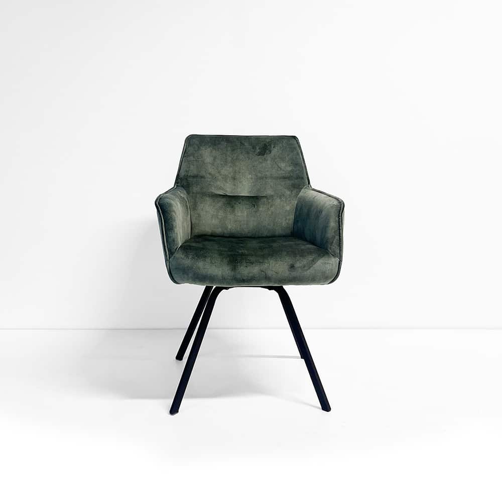 Odin spisestol med arm, Adore 3154 hunter, ben DL01K sort, med sving, 1 stk i pk(00x1)