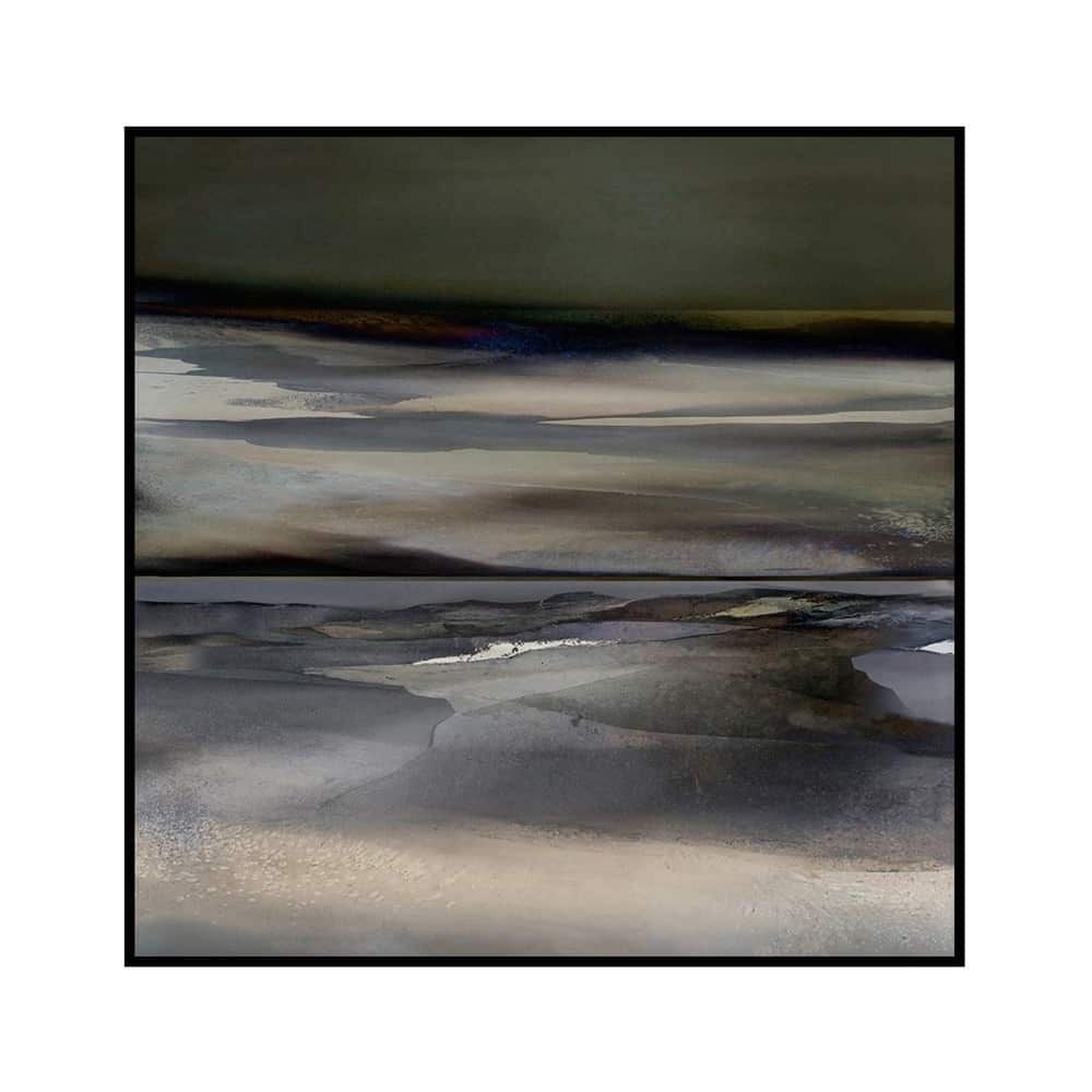 Canvas sort svevelist Aquarelle I 113x113 / Roy Chr. Lauritsen