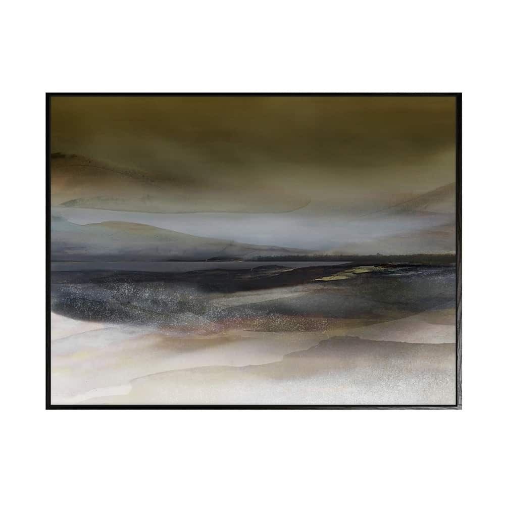 Canvas sort svevelist Horizon Aqua IV 90x120 / Roy Chr. Lauritsen