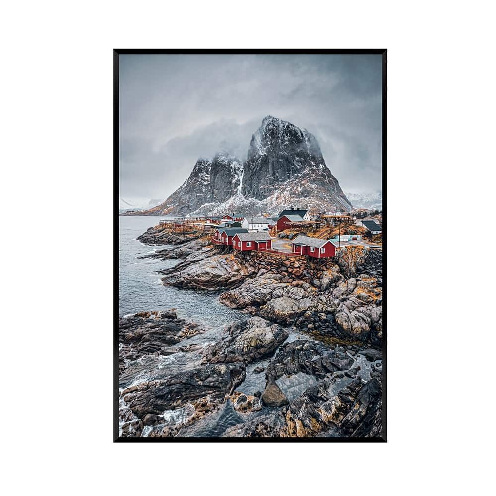 Innrammet canvas Lofoten 70x100