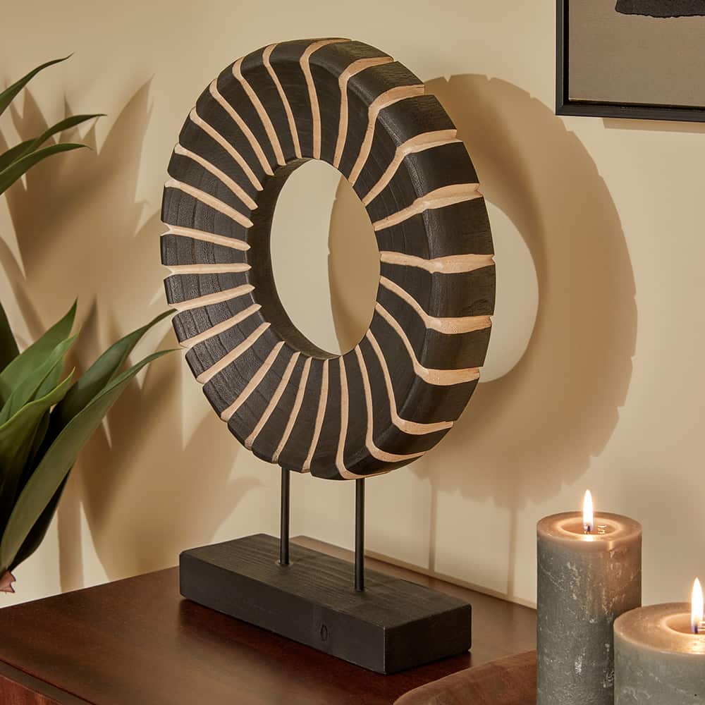 Rondell, Trefigur, H 47 cm
