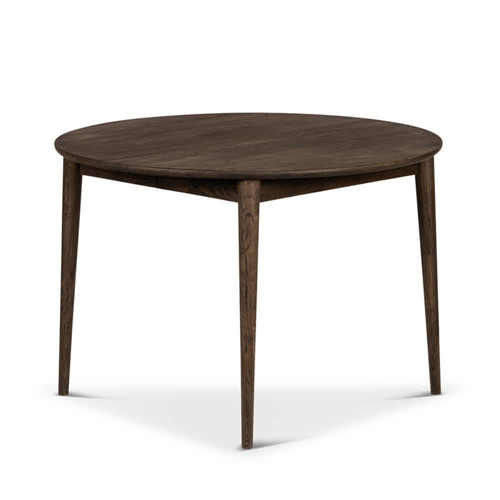 Rosendal Spisebord Ø110 inkl 1 ileggsplate (40 cm), Smoked