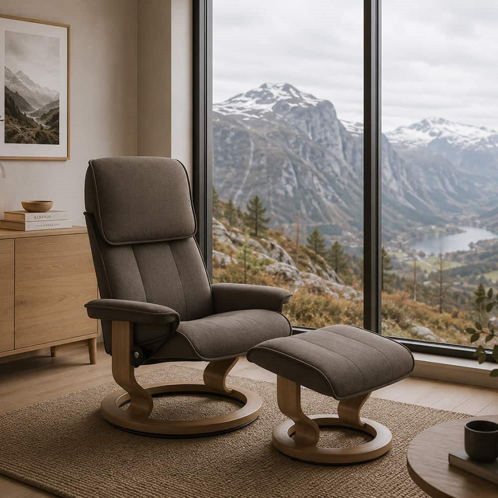 Stressless Admiral (M) Classic stol m/krakk, Tulip Mole 09