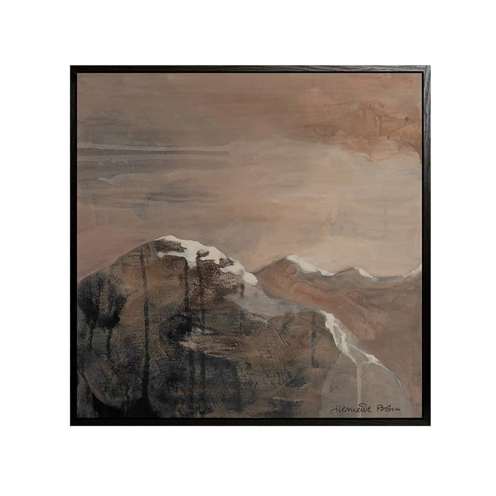 Canvas sort svevelist Go within 100x100 / Henriette Roka