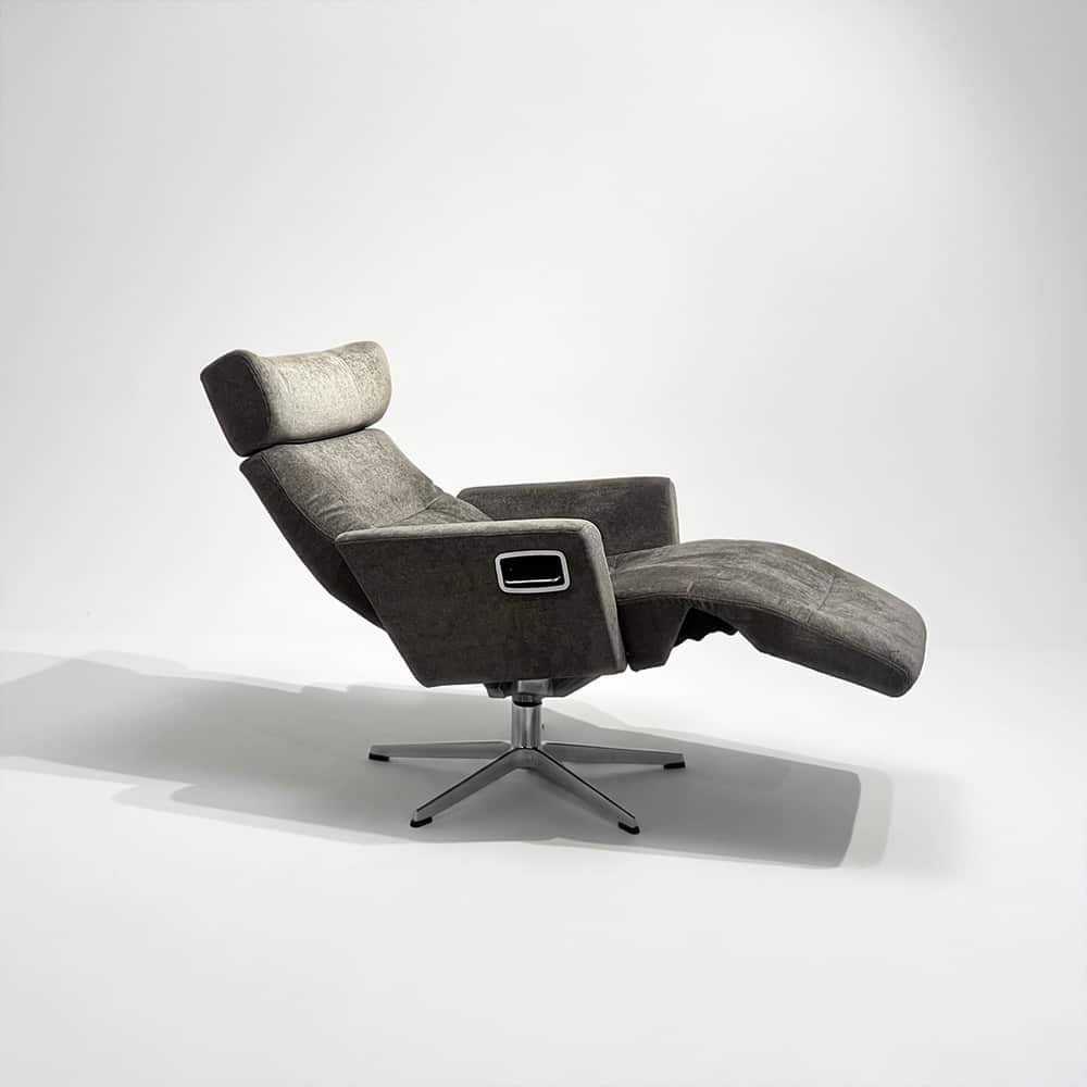 Relieve Hvilestol, m/innebygd fortviler, standard rygg, Velvety Taupe 62
