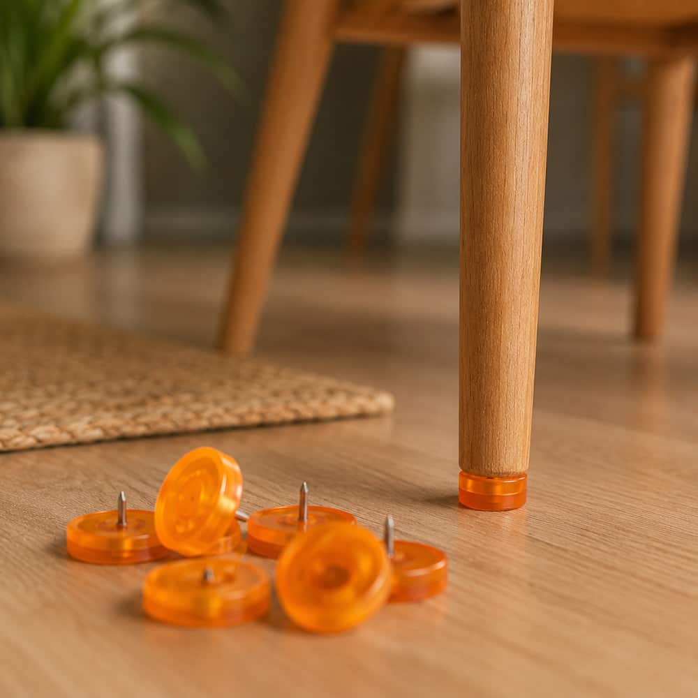 Guardian Møbelknotter, Ø 25 mm, orange, 8 stk.