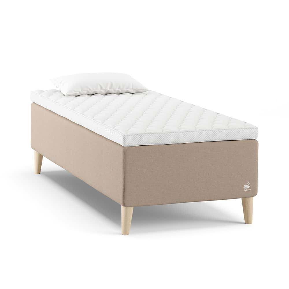 Svane® IntelliGel Zolar Ramme 90x200, Inkl Earth Elastec Overmdrass, Moment Beige